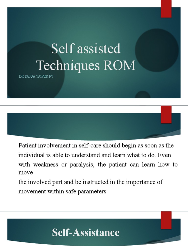 Active Assisted Rom Techniques: Improve Mobility
