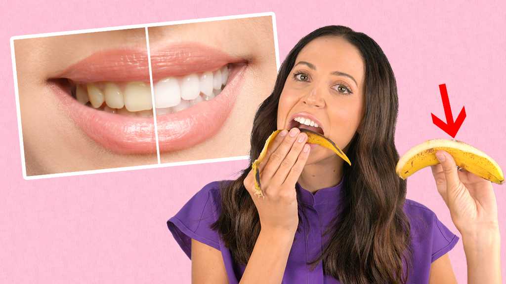 Banana Peel Whitens Teeth Fast