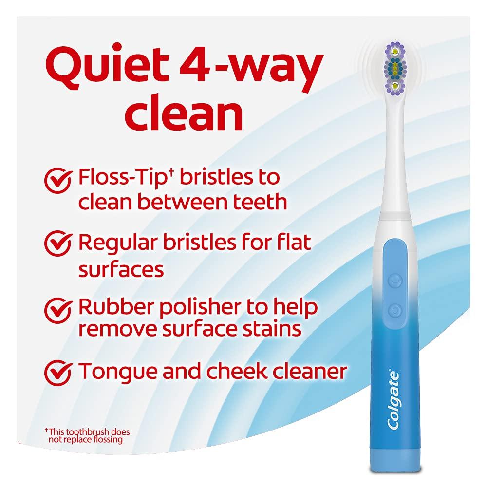 Colgate 360 Floss Tip Sonic Powered Battery Toothbrush And Floss Tip Colgate 360 Floss Tip Sonic Powered Battery Toothbrush And Floss Tip