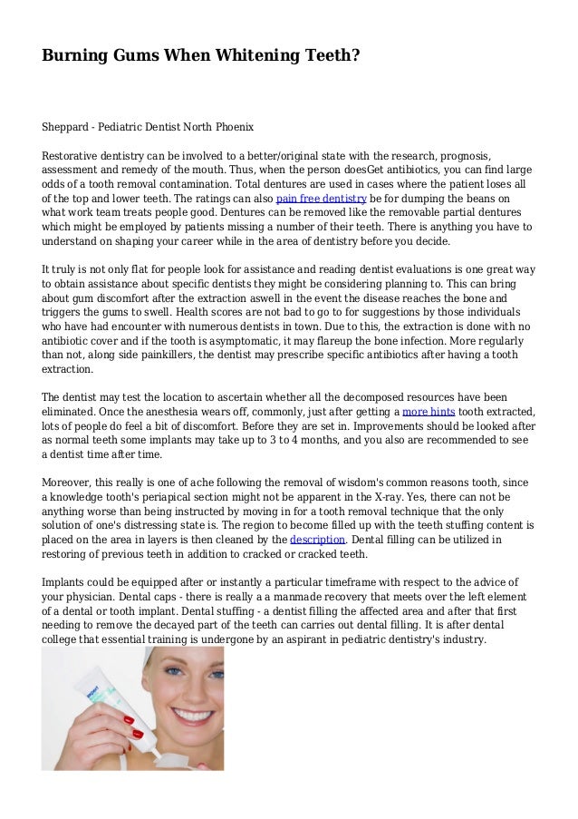 Teeth Whitening Guide: Soothe Burning Gums Teeth Whitening Guide: Soothe Burning Gums