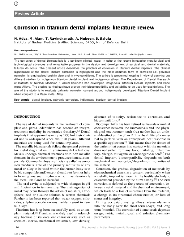 Titanium Implants Safety Review